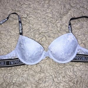Blue gray and black bra by fruit of the loom